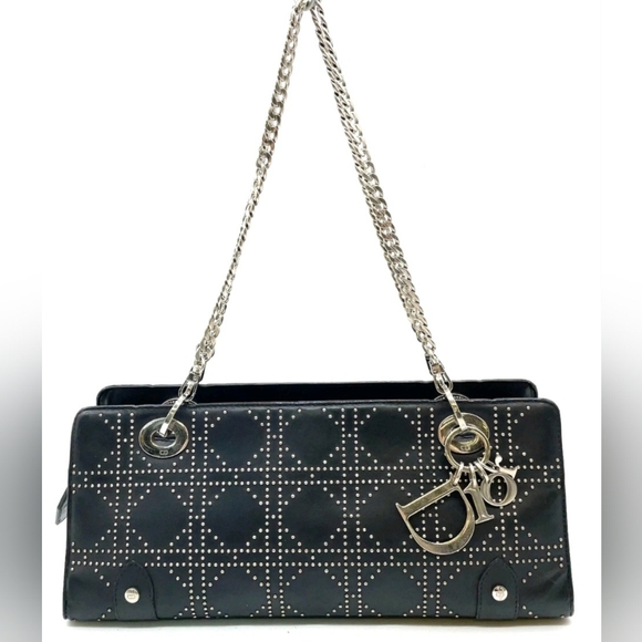 Dior Handbags - Sold Lady Dior By Christian Dior Black Studded Women's Bag Ex Condition